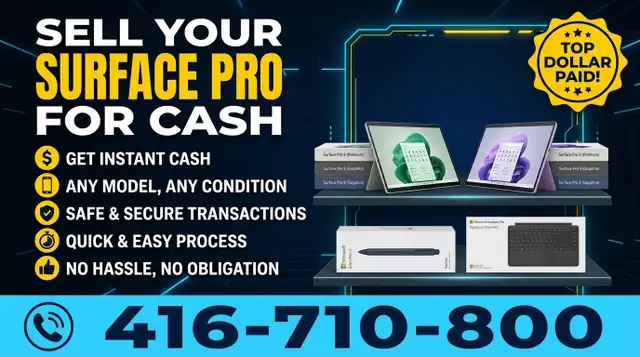 Instant Cash for Microsoft Surface Pro Devices - Any Model & Con