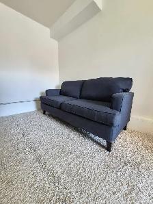 FREE DELIVERY Comfy Blue 3 Seater Fabric MCM Sofa Couch - Photo 9