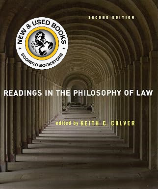 Readings in the Philosophy of Law 2E Culver 9781551118109
