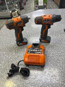 Ridgid 12V Impact/Drill driver with 2x 4AH batteries and charger - Photo 2