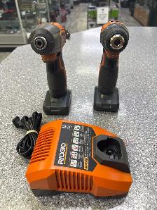 Ridgid 12V Impact/Drill driver with 2x 4AH batteries and charger - Photo 3