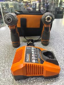 Ridgid 12V Impact/Drill Kit with 2x 2AH batteries/charger/bag - Photo 3