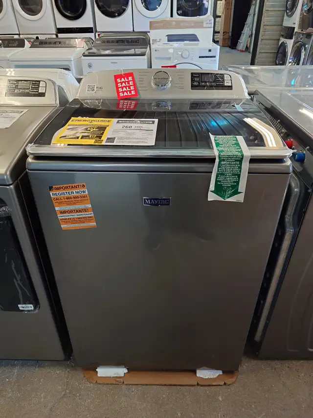 Maytag '27' Metallic Slate Top Load Washer on Sale‼️