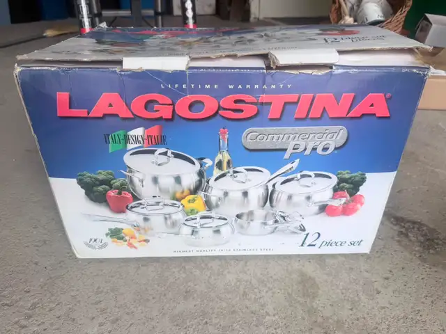 LAGOSTINA STAINLESS STEEL POT SET