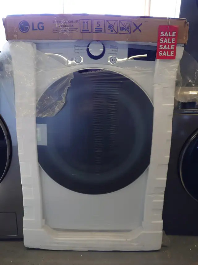 LG '27' White Front Load Gas Dryer on Sale‼️