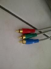 1 CABLE NEUF RGB 10 PIEDS LONG 3 CONNECTEURS PLAQUÉS OR: $10.00 - Photo 2