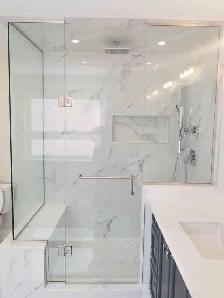 Bathroom renovation with glass enclosure - Photo 7