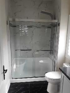 Bathroom renovation with glass enclosure - Photo 10