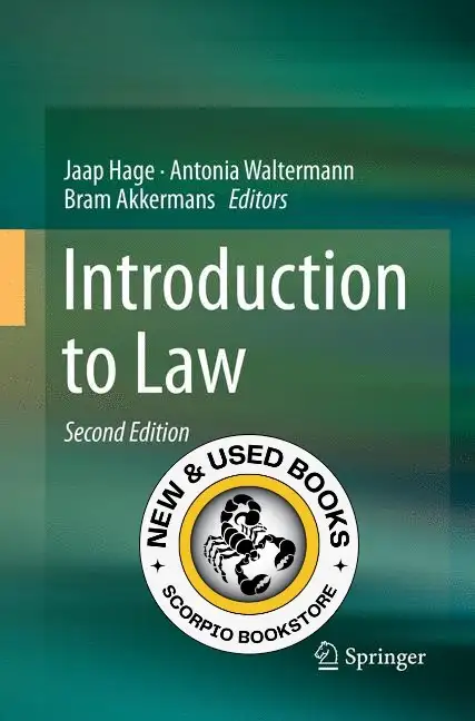 Introduction to Law 2nd Edition by Jaap Hage 9783319861142
