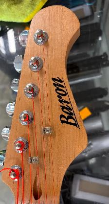 Baron Stratocaster Style Electric Guitar with Gig Bag - Photo 2