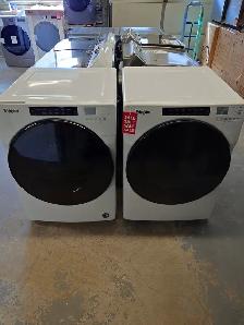 Whirlpool "27" White Front Load Washer / Dryer Set on Sale‼️