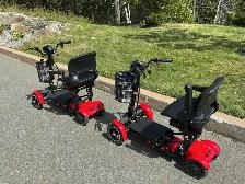 Two - TTX-2W Four - Lithium Battery Four Wheel Folding Scooter