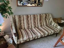 TEAK MID CENTURY SOFA/CHAIR/OTTOMAN SET