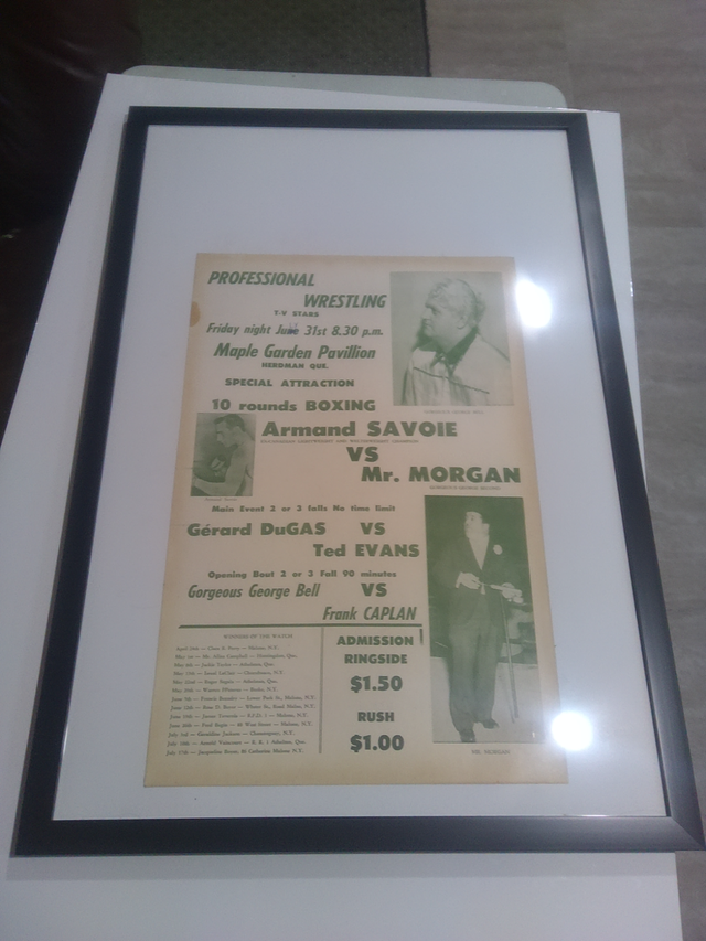 Boxing Poster June 1958 The only 1 in existence in the world