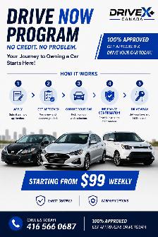 Finance your Car TODAY, 100% APPROVED!