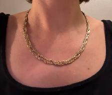 Vintage Gold Plated Necklace - Photo 3