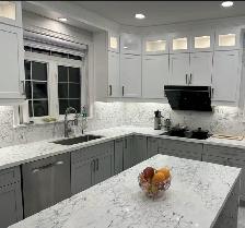 Kitchen and bathroom quartz countertops
