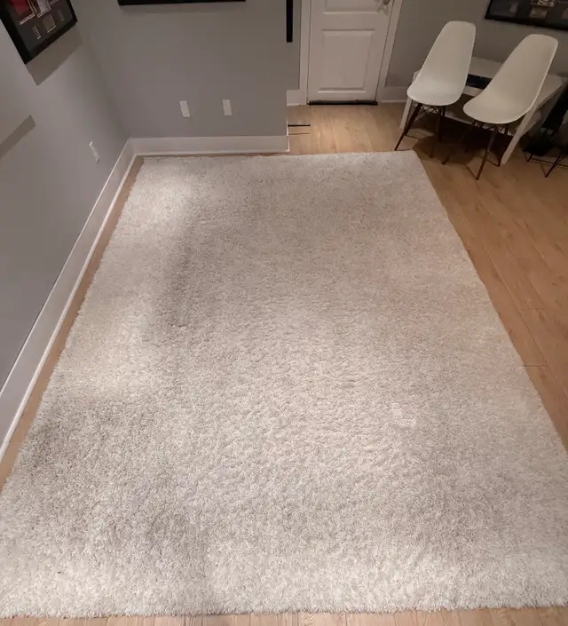 10x13 Shag Rug Large Solid White Shag Rug ($700  Value!) – As-Is