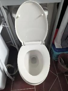 Toilette allongé  blanche - Photo 2