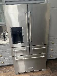 kitchenaid 5 door stainless fridge