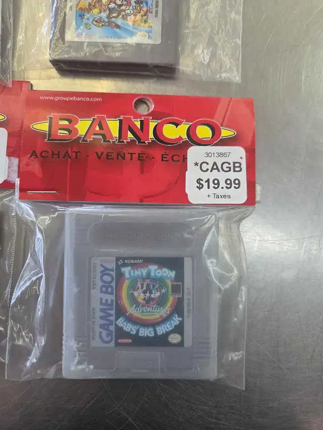 Jeux de gameboy