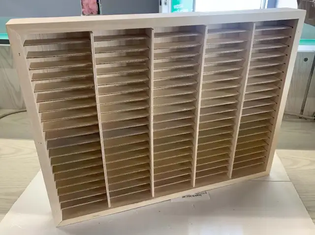 Kingdom Wooden 100 Slot Cassette Tape Rack Wall Mount Cassette T