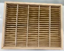 Kingdom Wooden 100 Slot Cassette Tape Rack Wall Mount Cassette T - Photo 3