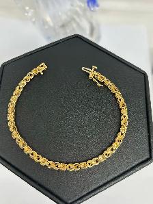 10K Gold XO/Crossover Tennis Bracelet - Photo 4