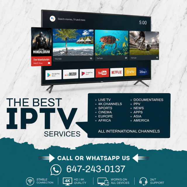 Huge Selection of 4K TV Channels with UHD Quality