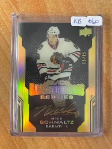 2016-17 UD Black Gold Spectrum #52 Nick Schmaltz AU #'d 09/35
