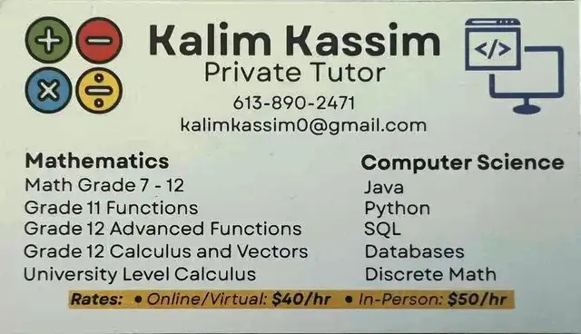 Experienced Math and Computer Science Tutor