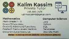 Experienced Math and Computer Science Tutor
