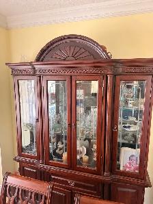 Solid Wood Dining Table Set with Matching Hutch/China Cabinet - Photo 2