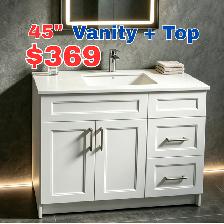 45' Modern Bathroom Vanity   Quartz Top – $369