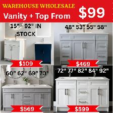 45' Modern Bathroom Vanity   Quartz Top – $369 - Photo 3