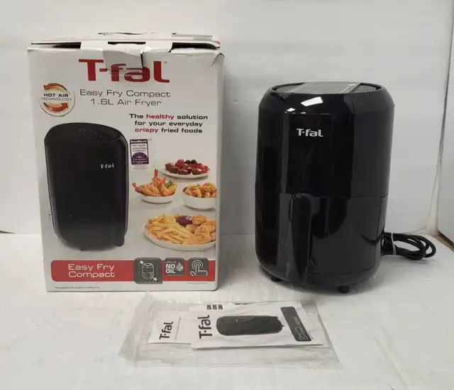 (N94608-1) T-Fal EY301850 Easy Fry Compact 1.6L Air Fryer