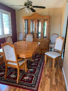 Dining table with 6 chairs