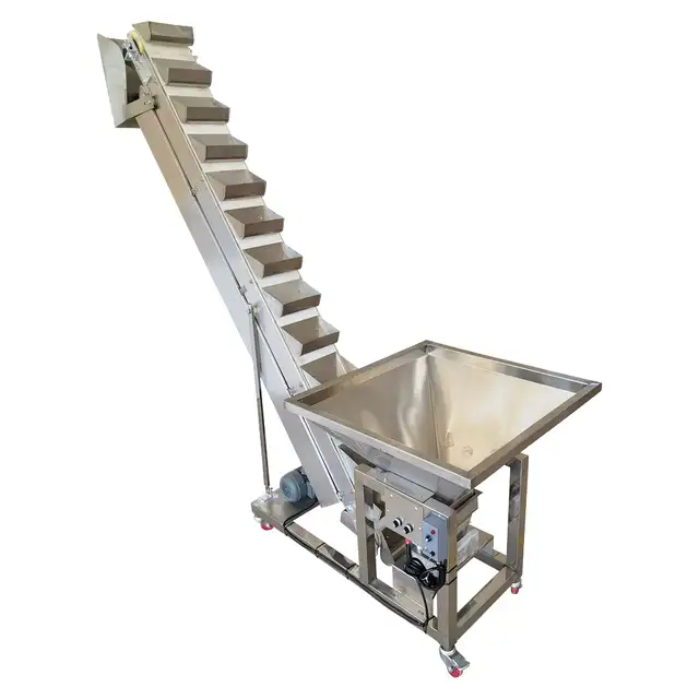 Elevating Rice Nut Conveyor Hopper Z Type Bucket Feeder 056747