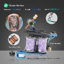NEW COMPLETE TATTOO KIT 4 MACHINE GUN 54 INK POWER SET TK456 - Photo 4