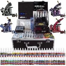 NEW COMPLETE TATTOO KIT 4 MACHINE GUN 54 INK POWER SET TK456 - Photo 5