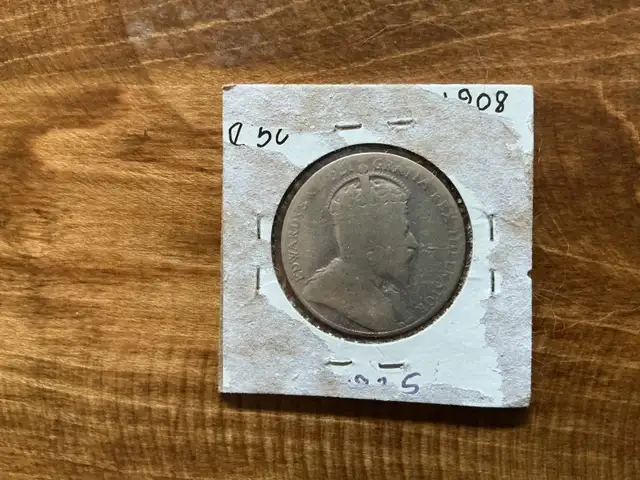 1908 CANDIAN 50 Cents Coin !