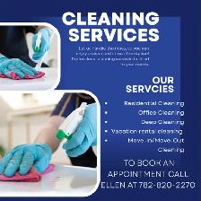 Cleaners available for move-in/move-out cleans &r regular cleans