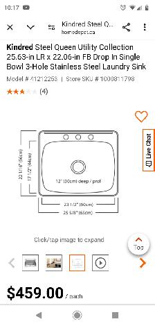 STAINLESS STEEL LAUNDRY SINK - Photo 4