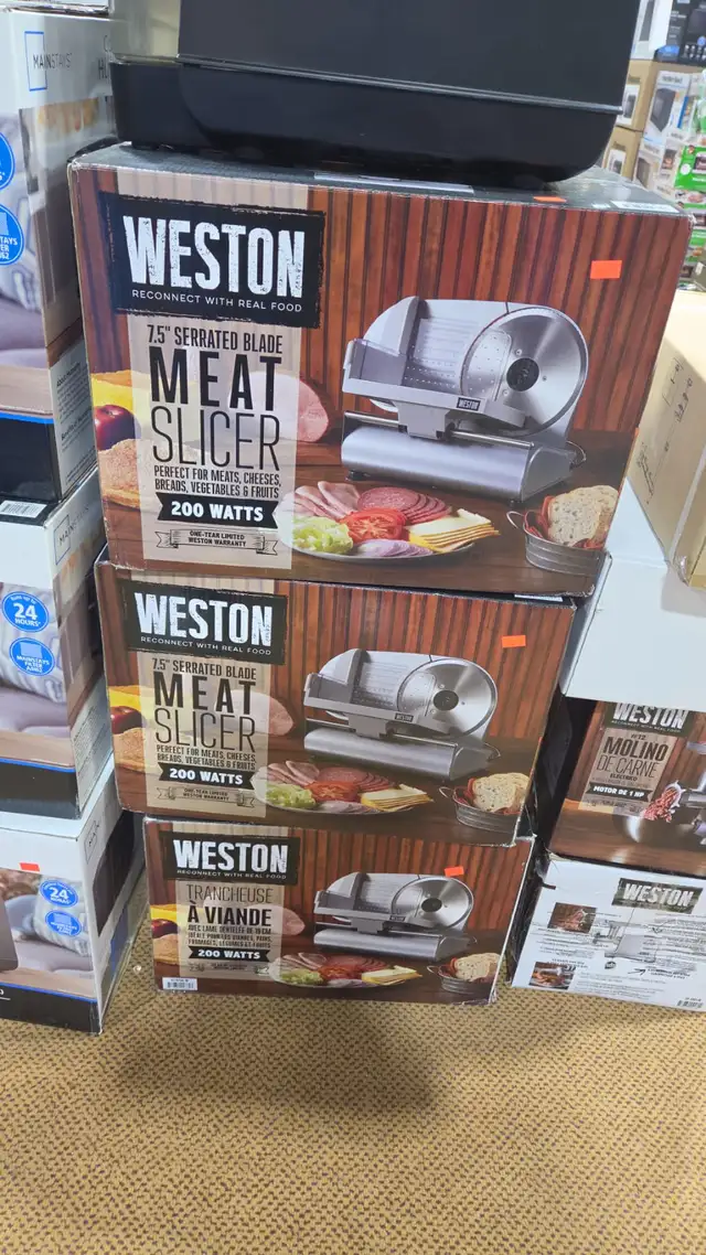 WESTON 7.5' MEAT SLICER200-WATT FOOD SLICER