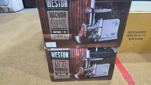 WESTON 12 ELECTRIC MEAT GRINDER & SAUSAGE STUFFER1 HP MOTOR