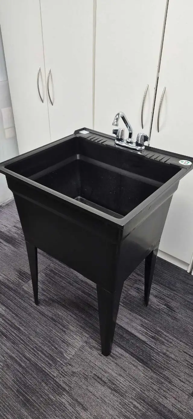 Utility Laundry Tub w/Moen Faucet- Used asking $60