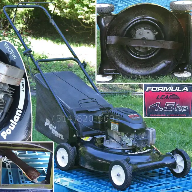 Tondeuse à gazon 21' Poulan Weedeater 148cc 4.5 hp avec sac
