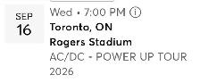 2 AC/DC tickets in Toronto - Photo 2