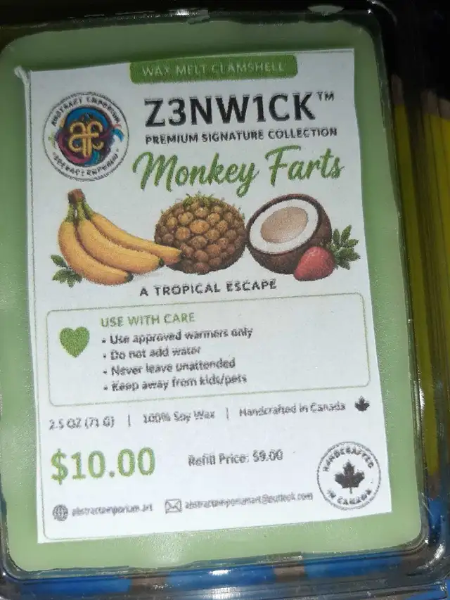 Soy Wax Melts Monkey Farts