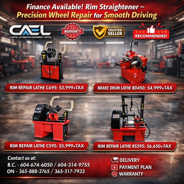 CAEL Brake Drum Lathe & Rim Straightener Machines